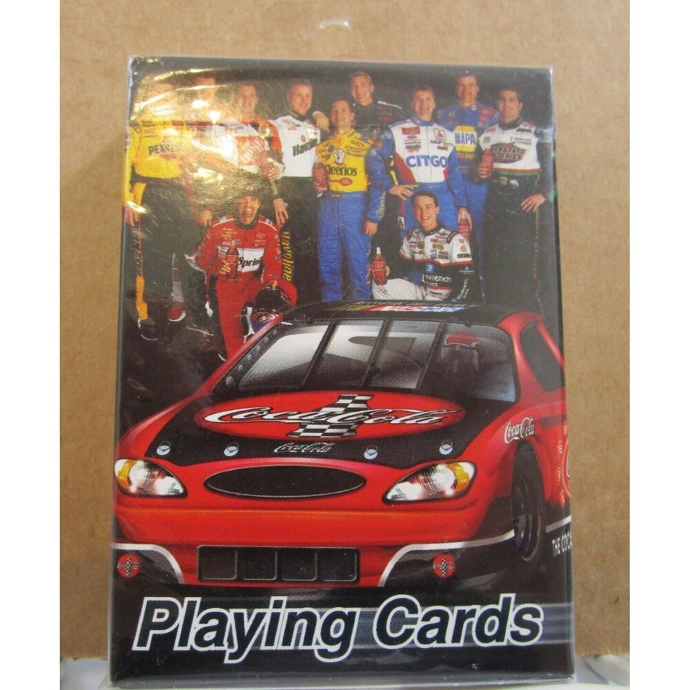 BICYCLE Playing Cards Coca-Cola Advertising NASCAR Drivers Sports Collection NEW